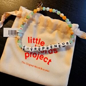 Little Words Project ENTREPRENEUR stretch beaded bracelet - size M/L